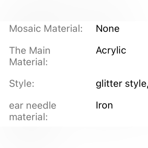 Glitter snowflake earrings - Picture 4 of 4